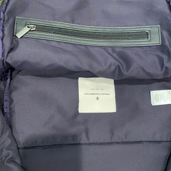 French Connection black backpack - Picture 6 of 8